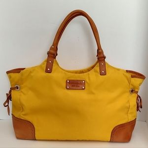 Kate Spade New York Yellow Purse with Handle Straps